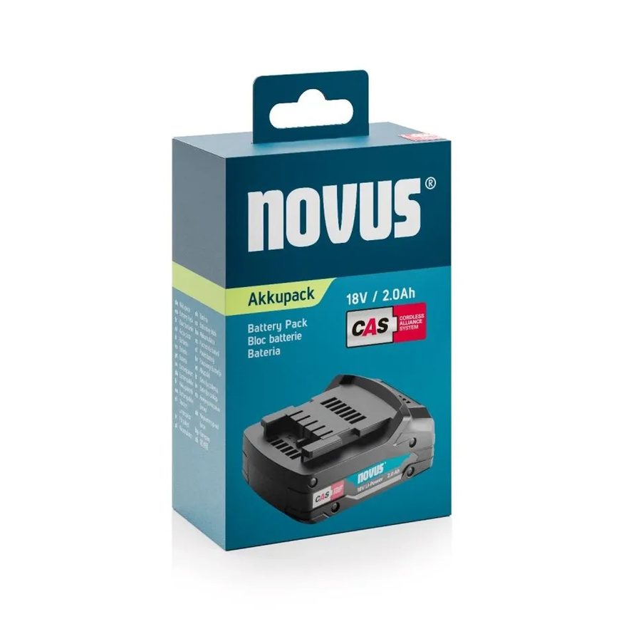 Novus Akku CAS 2.0 Ah 18V mit Air Cooled-Ladetechnologie in Schwarz 031-0367 - Bild 2