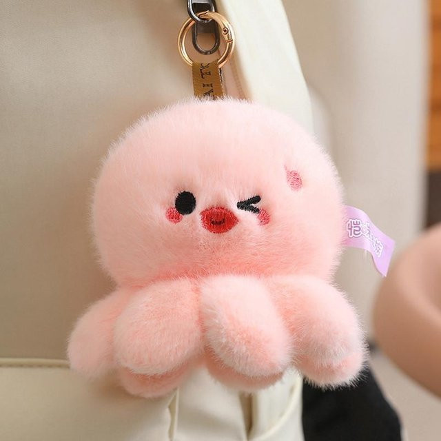 Oktopus Plüsch Anhänger, rosa, ab 3 Jahre - Bild 1