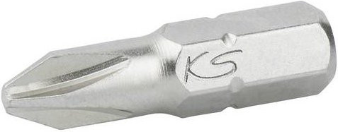 KS Tools Kreuzschlitz-Bit PH000 mit 1/4 Zoll Antrieb und 25 mm Länge in Silber - Bild 1