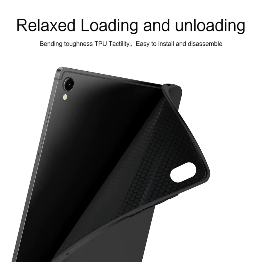 Silikon-TPU-Hülle für Samsung Galaxy Tab S11 Ultra, S10 Lite, S9 FE, S8, S7, A11, A9 Plus in Schwarz - Bild 4