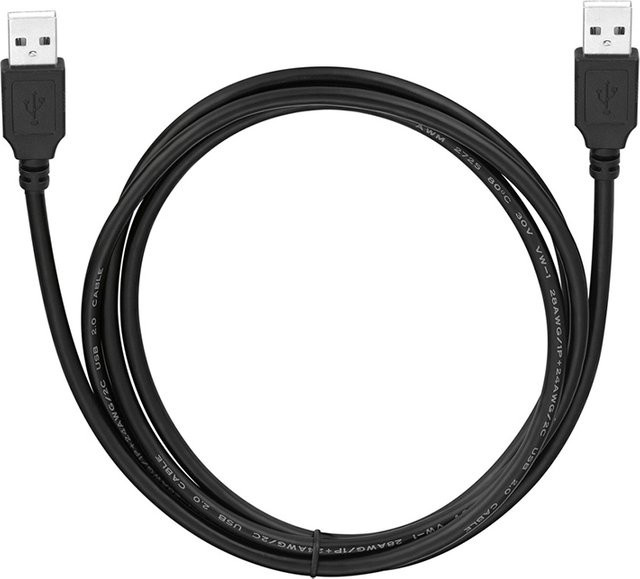 Mosizave USB 2.0 Verlängerungskabel USB-A auf USB-A in Schwarz, Länge: 1,5 m - Bild 1