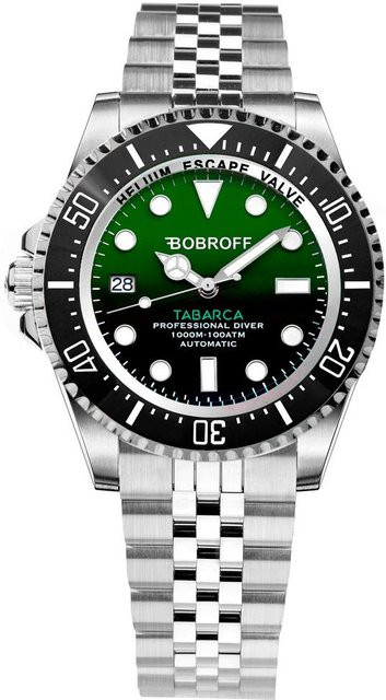 BOBROFF Armbanduhr Automatik, Edelstahl, Schwarz, 44 mm, Herren - Bild 1
