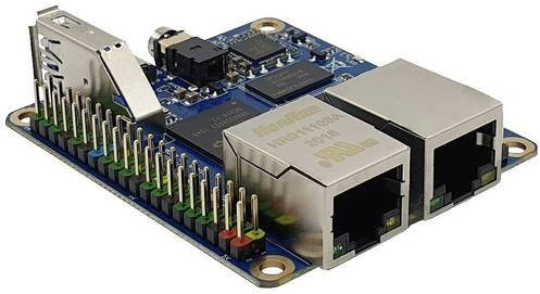 Radxa Rock Pi E Single Board Computer mit 512 MB eMMC, 4 x 1.5GHz, Ethernet/LAN und Wi-Fi in Blau - Bild 1