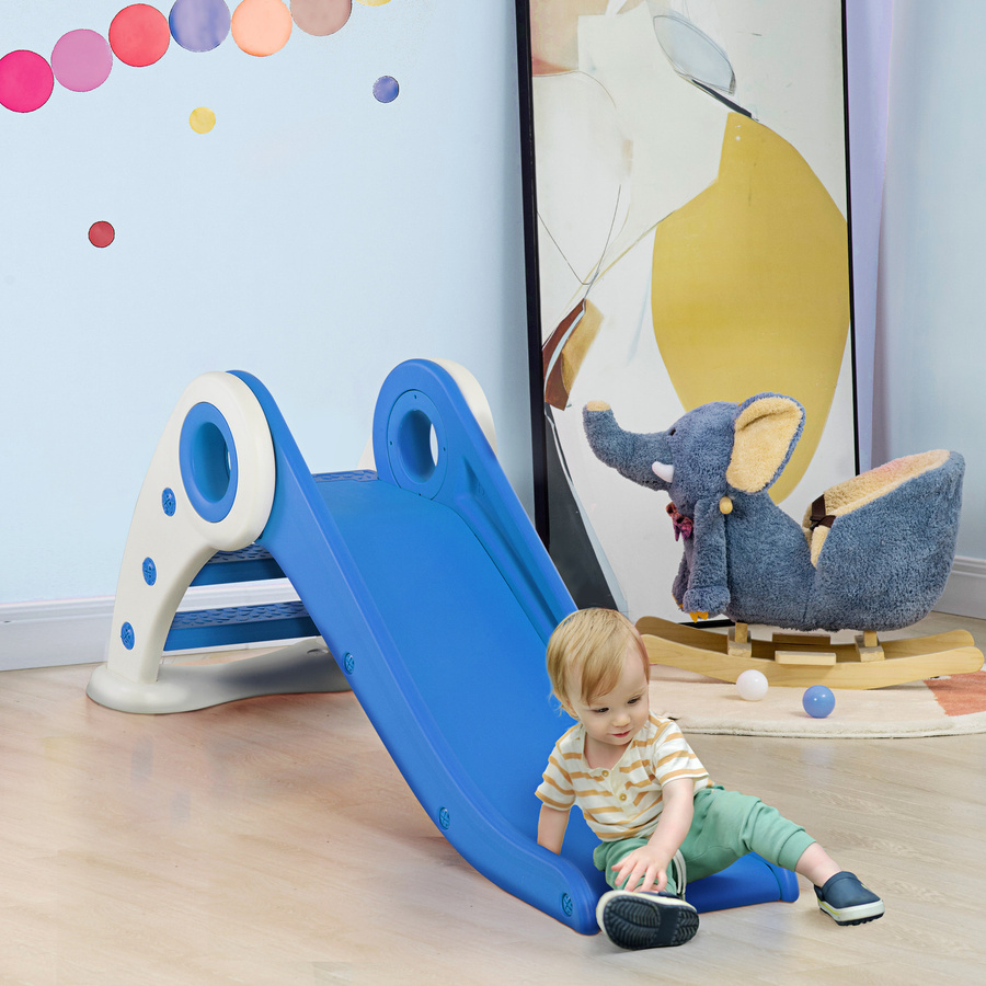 HOMCOM Kinder Rutsche Faltbar, Blau - Bild 2