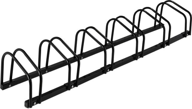 Relaxdays Fahrradständer aus Stahl in Schwarz für 6 Fahrräder, verstellbar, B/T/H: 163,5 x 27 x 33 cm - Bild 1