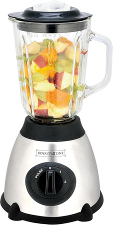 Jung Standmixer mit 500W Motor und 1,5L Glasbehälter in Edelstahl-Optik