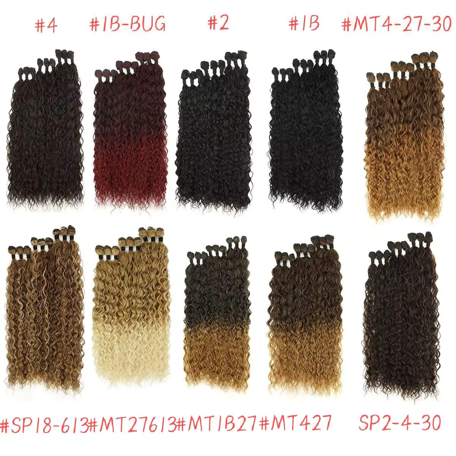 Booming Hair Synthetische Lockige Haarverlängerung, 320g, Damen - Bild 5