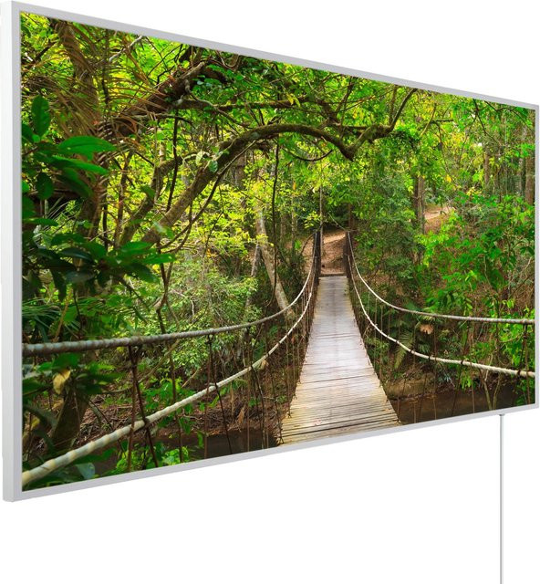 Könighaus Infrarotheizung Panorama-Serie Dschungelbrücke, Multicolor, B: 100 cm, H: 60 cm, 600 W - Bild 1