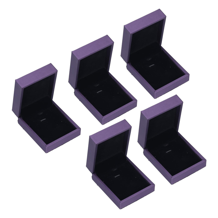 5er Set Schmuckverpackungsboxen von KONNWEI als exquisite Ohrring-Organizer-Etuis aus Stoff und Plüsch für dein Zuhause oder dein Schmuckgeschäft - Bild 2
