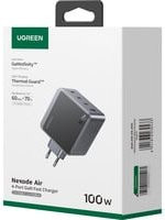 UGREEN Nexode Air X565 Ladegerät 100W mit 1 x USB-A und 3 x USB-C in Grau - Bild 1