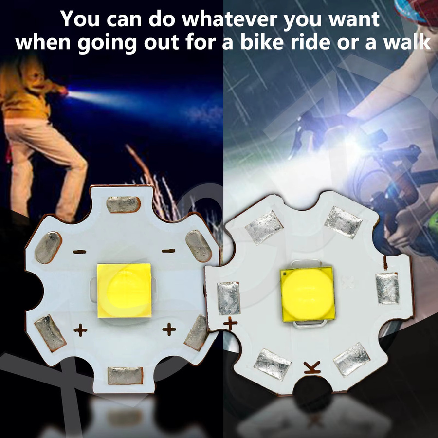 Hochleistungs LED-Perlen für Taschenlampen und Scheinwerfer, 18 W, 2160 lm, Farbe: Weiß - Bild 2