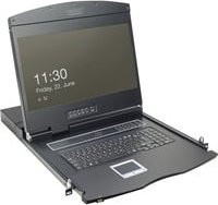 Digitus KVM-Konsole DS-72211 VGA 19 Zoll in Schwarz mit HD-Ready Auflösung 1366 x 768 Pixel - Bild 1