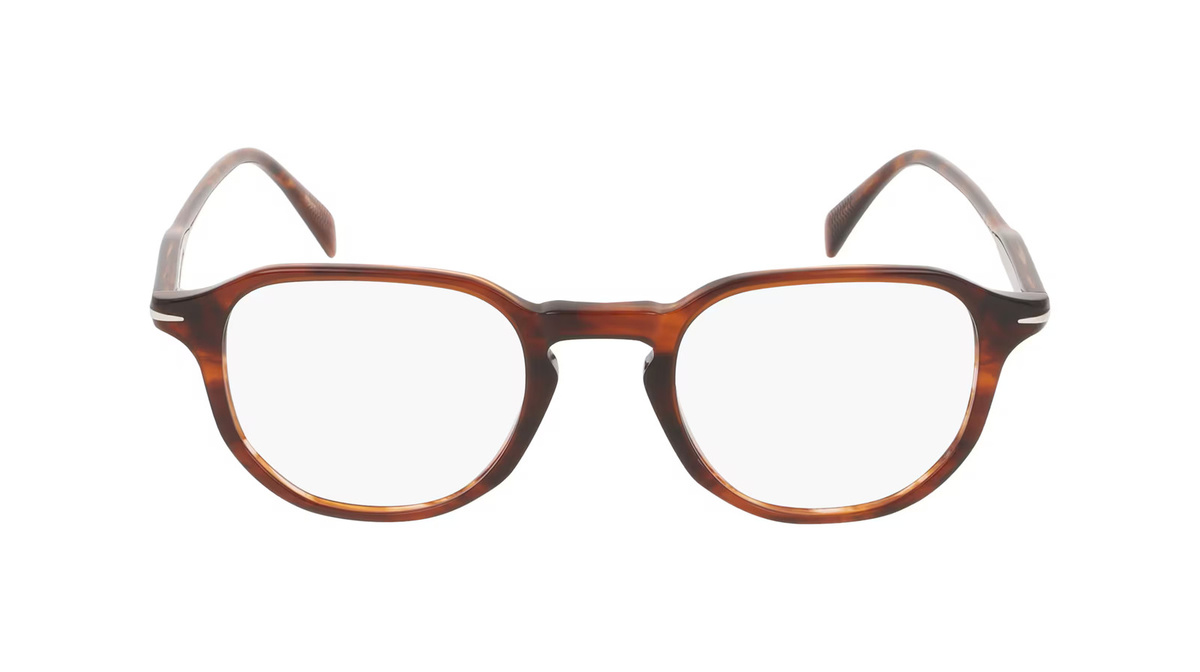 David Beckham DB 1140 Korrektionsbrille, Vollrand, Quadratisch, Acetat, braun, Herren - Bild 1