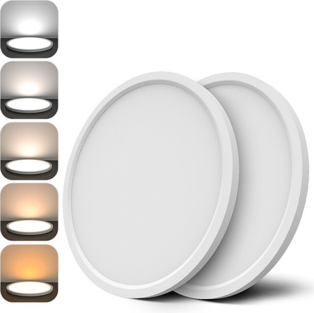 Arbrac LED Panel Deckenleuchte in Weiß für Wohnzimmer und Schlafzimmer