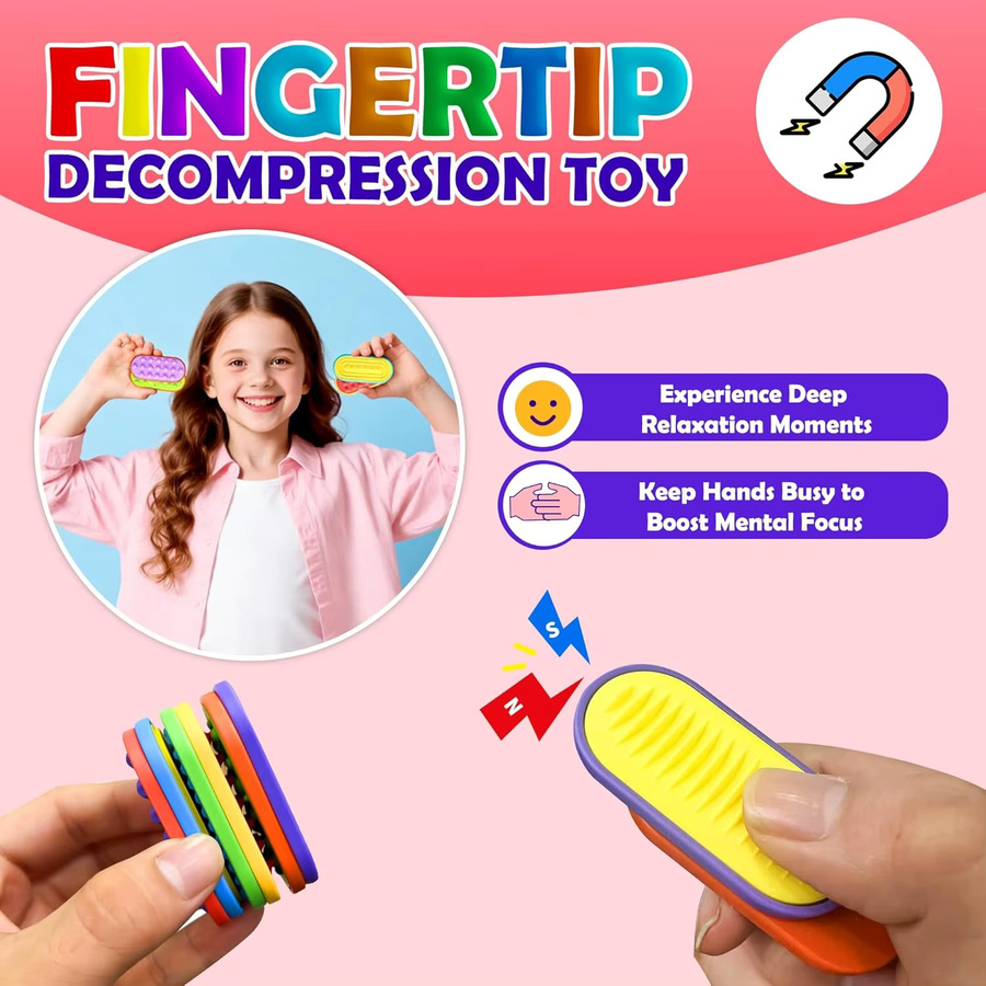 GSF Magnetische Fidget Sliders, 6er-Pack, Sensorisches Spielzeug - Bild 2