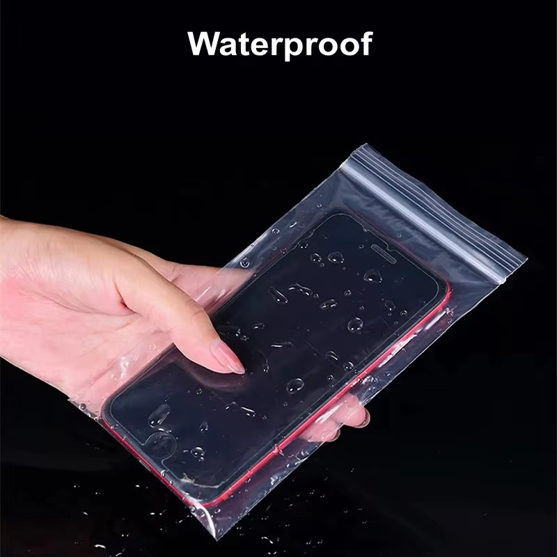 100 Stück transparente wasserdichte Handytaschen mit Touchscreen-Funktion für universelle Aufbewahrung - Bild 3