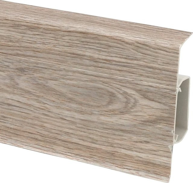 Döllken Home Kabelkanalleiste Cubica 60 sk in Kiefer Optik, Farbe: Braun, B/H: 60 x 22 mm, Länge: 2500 mm - Bild 1
