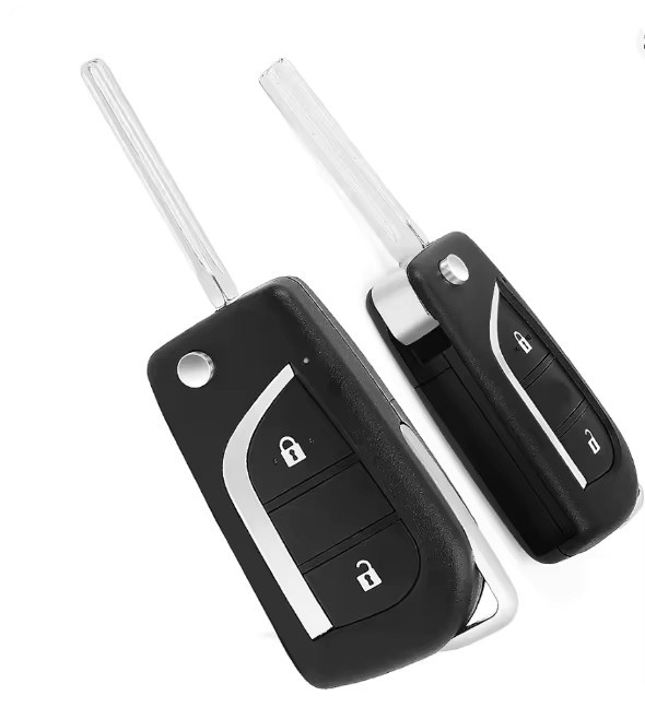 KEYECU Ersatzfernbedienung mit 8A Chip für Toyota Aygo Avensis Yaris ab 2019, 2 Tasten, Schwarz, 433,58 MHz / 434,42 MHz, FCC ID: B3W2F2R - Bild 4