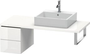 Duravit L-Cube Unterschrank in Weiß Hochglanz mit 2 Schubladen, B: 32 cm, T: 54,7 cm, H: 40 cm - Bild 1
