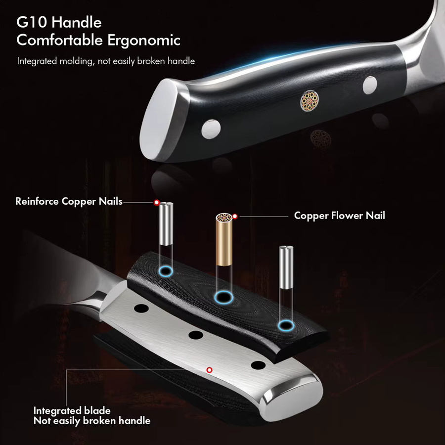 YIZEMA Damaststahl Küchenmesser Utility Knife mit Holzgriff für Fleisch, Gemüse und Obst - Bild 5