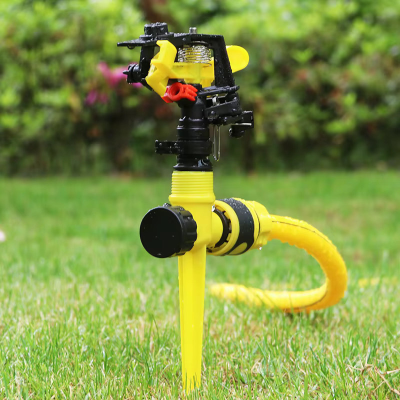 Einstellbarer Spike Rocker Impact Sprinkler für Garten und Landwirtschaft zur Rasenbewässerung mit Rotationsstrahl - Bild 3