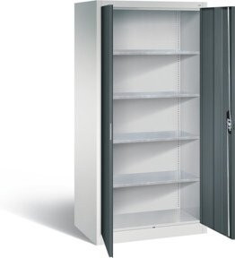 C+P Werkzeugschrank Acurado aus Stahl, Front Anthrazitgrau und Korpus Lichtgrau, abschließbar, H x B x T: 195 x 93 x 60 cm - Bild 1