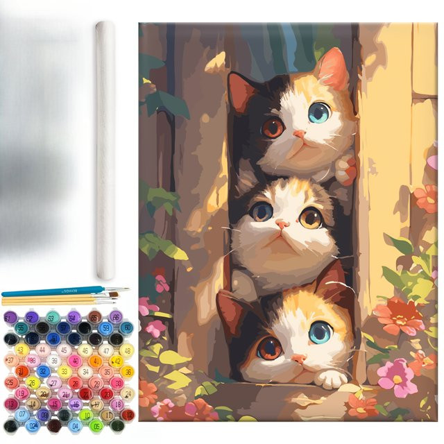 BEYHDS Digitales Ölmalerei-Set, 1-teiliges Set, Tiere, Bunt / Mehrfarbig - Bild 1