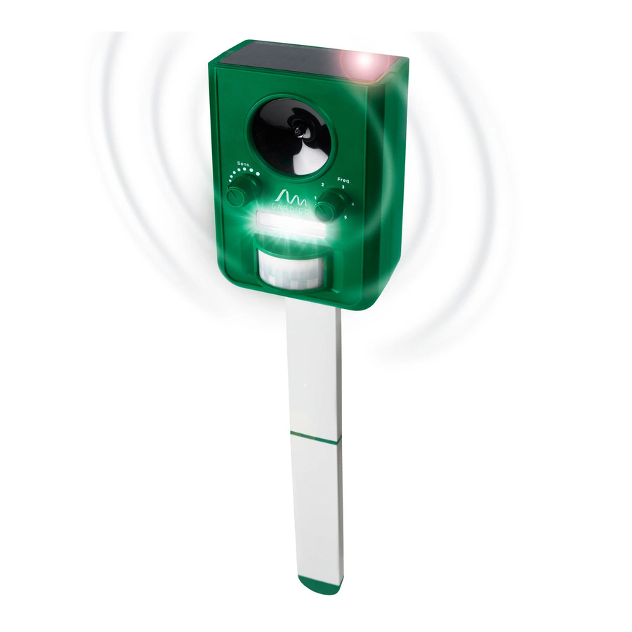 Gardigo Solar-Tiervertreiber mit Ultraschall, Multifrequenz und LED-Licht - Bild 2