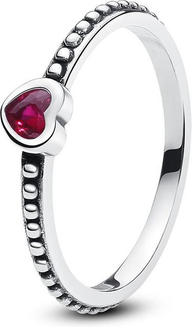 YULIN Ring 925 Silber, Zirkonia, Rubin, Damen, Verlobung - Bild 1
