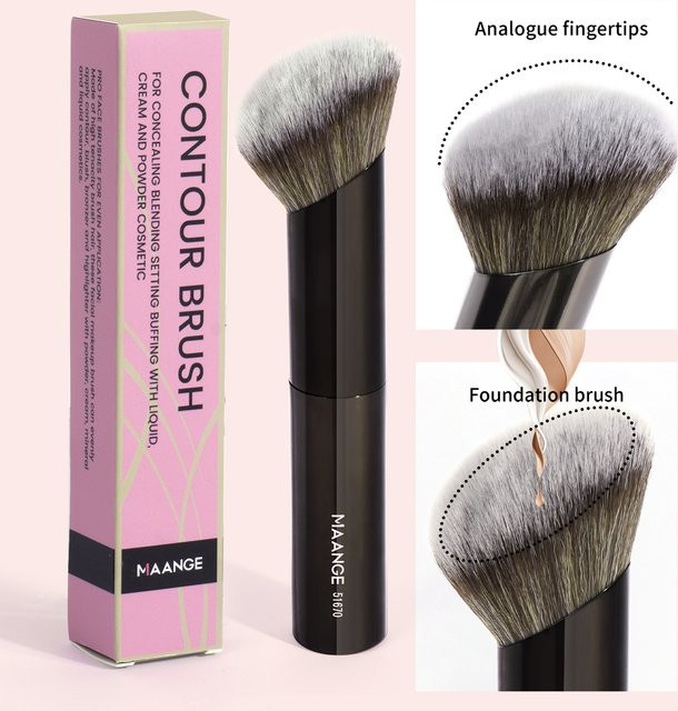 Maange Make-up Pinsel, abgewinkelt, Unisex - Bild 1