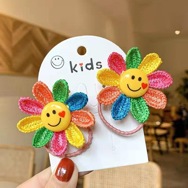 Haarspangen Sonnenblume, Kinder, weiß - Bild 1