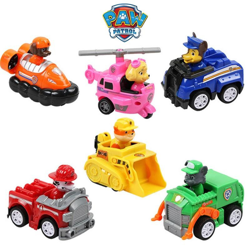 DewBloom Paw Patrol Fahrzeuge Set mit Rückziehfunktion 6-teiliges Set - Bild 6