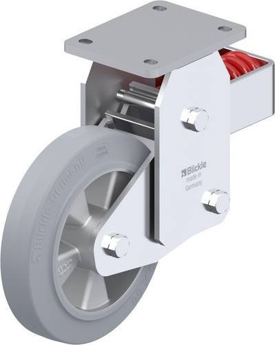 Blickle BHF-ALEV 200K-SG Bockrolle gefedert, Farbe: Grau, Rad-Durchmesser: 200 mm, Tragfähigkeit: 500 kg - Bild 1