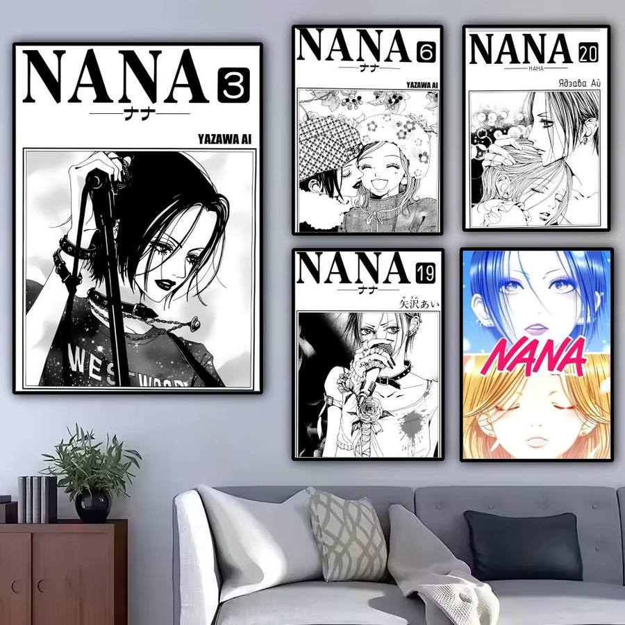 Japan Anime N-NANA Poster Wandkunst in Schwarz und Multicolour für dein Wohnzimmer oder Schlafsaal, Rechteckig, B: 20,0 cm, H: 15,0 cm, T: 6,0 cm - Bild 2