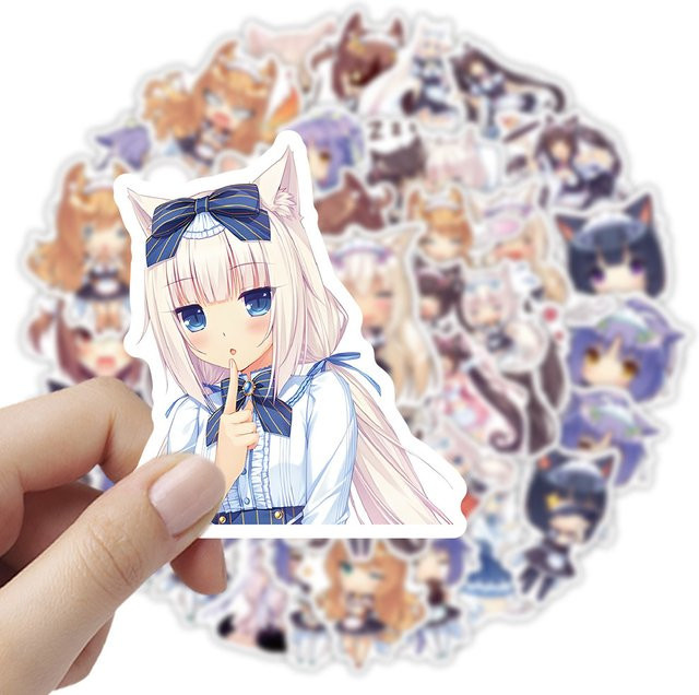 Bandai Nekopara Love Development Game Dekorations-Set, 53-teiliges Set, Bunt / Mehrfarbig - Bild 1