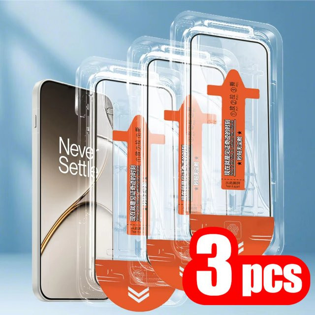 3er-Pack Ultra HD 8K Displayschutz transparent für OnePlus 15 15R 15T 13 12 12R 11 10 Pro 10T 9 8 Pro Nord 4 6 Ce5 Ce6 - Bild 1