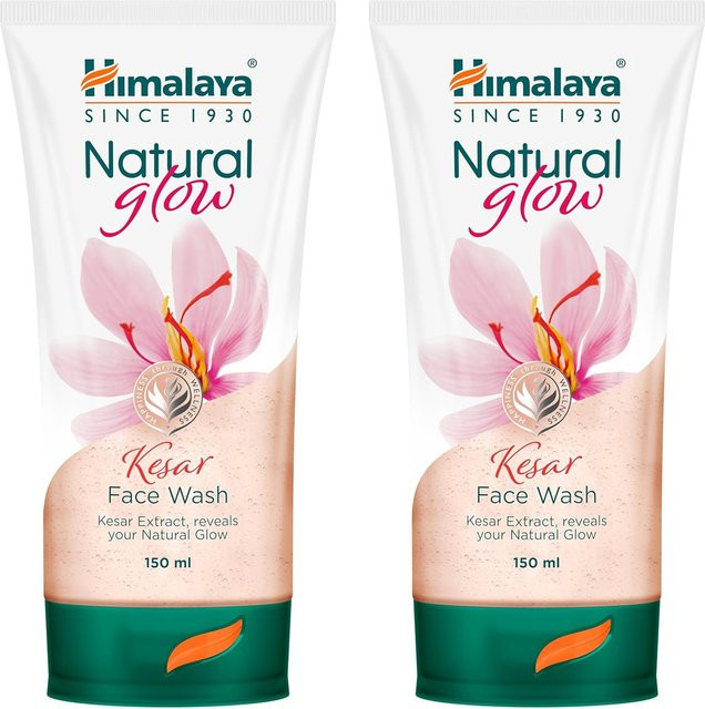 Himalaya Natural Glow Kesar Gesichtsreinigung Gel, 2 x 150 ml, Safran, Minze - Bild 1