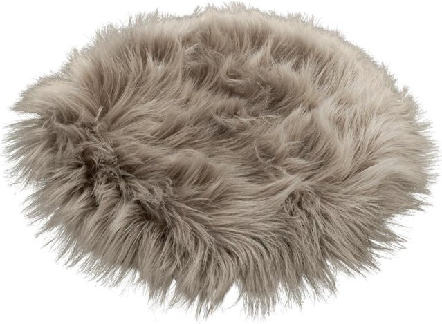 POCOline Deko-Fell aus Kunstfell in Beige, Durchmesser: 30 cm - Bild 1