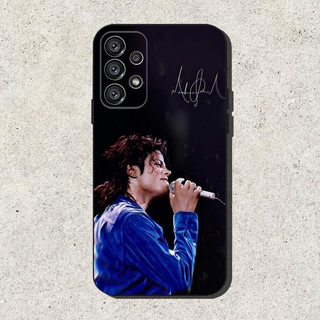 M-Michael M-Jackson Handyhülle für Samsung Galaxy S25 S24 S23 S22 S21 S20 Ultra Plus FE Lite Note 5G in Schwarz - Bild 1