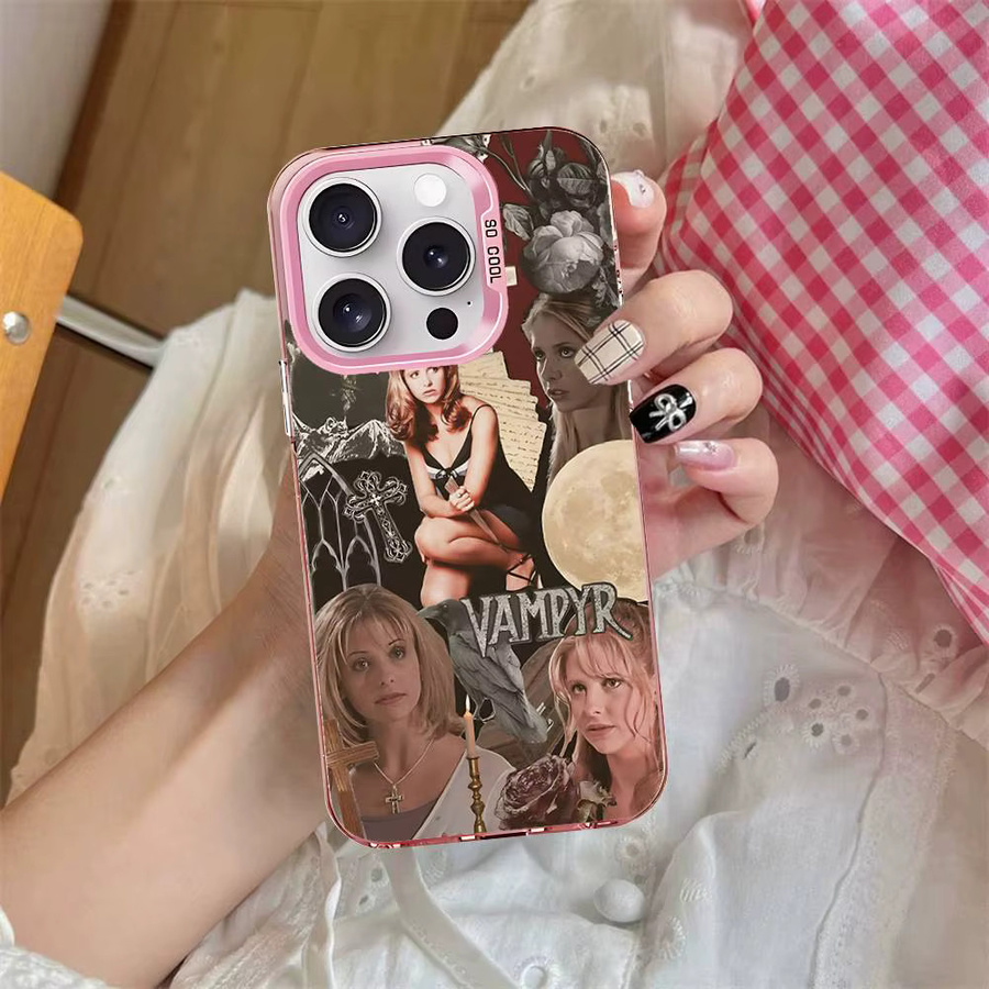 B-Buffy The V-Vampire Slayer Handyhülle für Apple iPhone 11 12 13 14 15 16 17 Pro Max Plus Mini XR XS in Multicolour - Bild 3