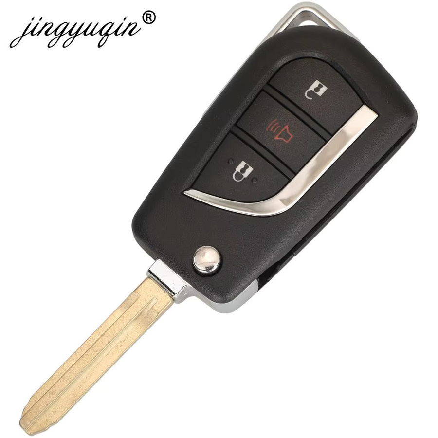 Klappbarer Autoschlüssel-Fernbedienung GQ4-29T 315MHz mit 4D67/G Chip für Toyota Venza 2012-2017, Corolla 2008-2014, Avalon und Matrix, Farbe: Schwarz - Bild 2