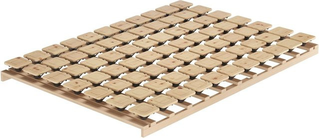 Erst-Holz Zirbenholz-Tellerrost aus Holz in Braun und Beige, B/T/H: 140 x 200 cm - Bild 1