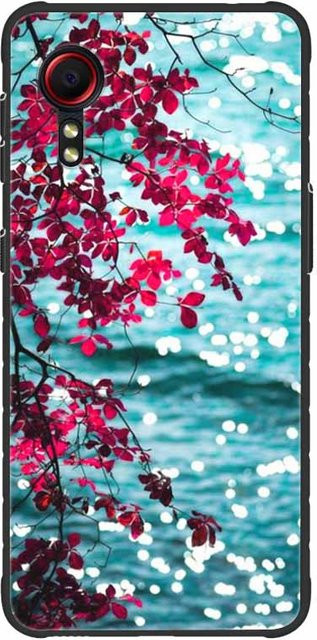 Stoßfeste Silikon-Schutzhülle für Samsung Galaxy Xcover 5 in Blau - Bild 1