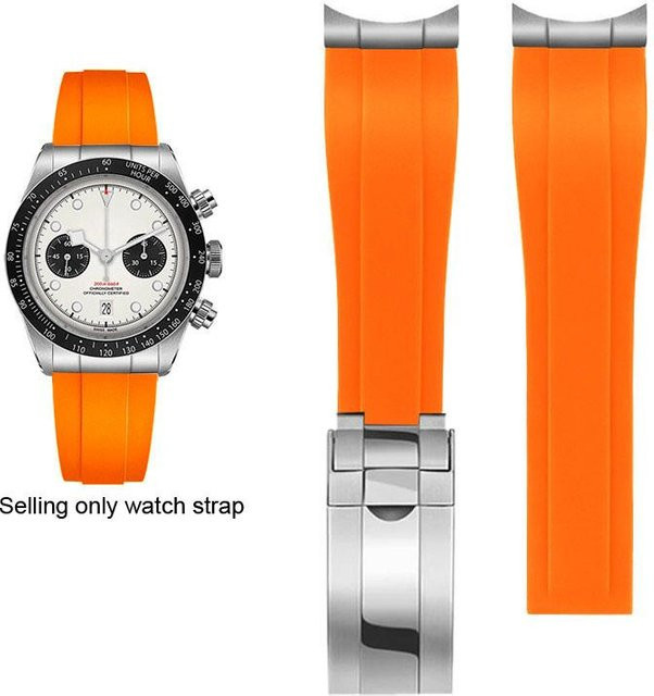 Uhrenarmband PulsePeak, Kautschuk, orange, Herren - Bild 1