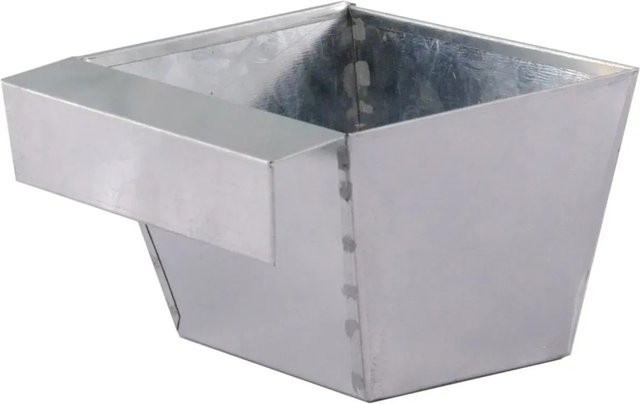 Zink-Blumenkasten für Palettenbau und Außenbereich in Silber, B/T/H: 15 x 10,5 x 9 cm - Bild 1