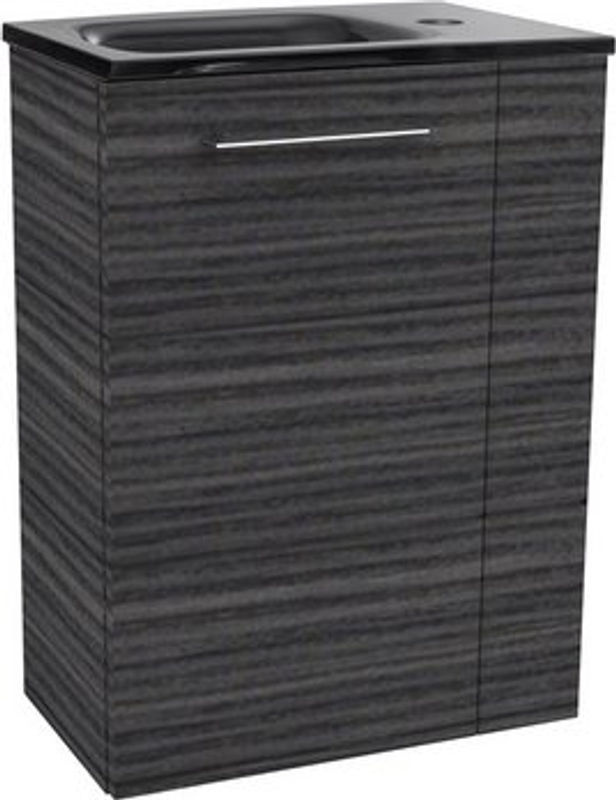 Fackelmann Waschbeckenunterschrank SBC Gäste Bad, Dark Oak, B/T/H: 44 x 24,3 x 60 cm - Bild 2