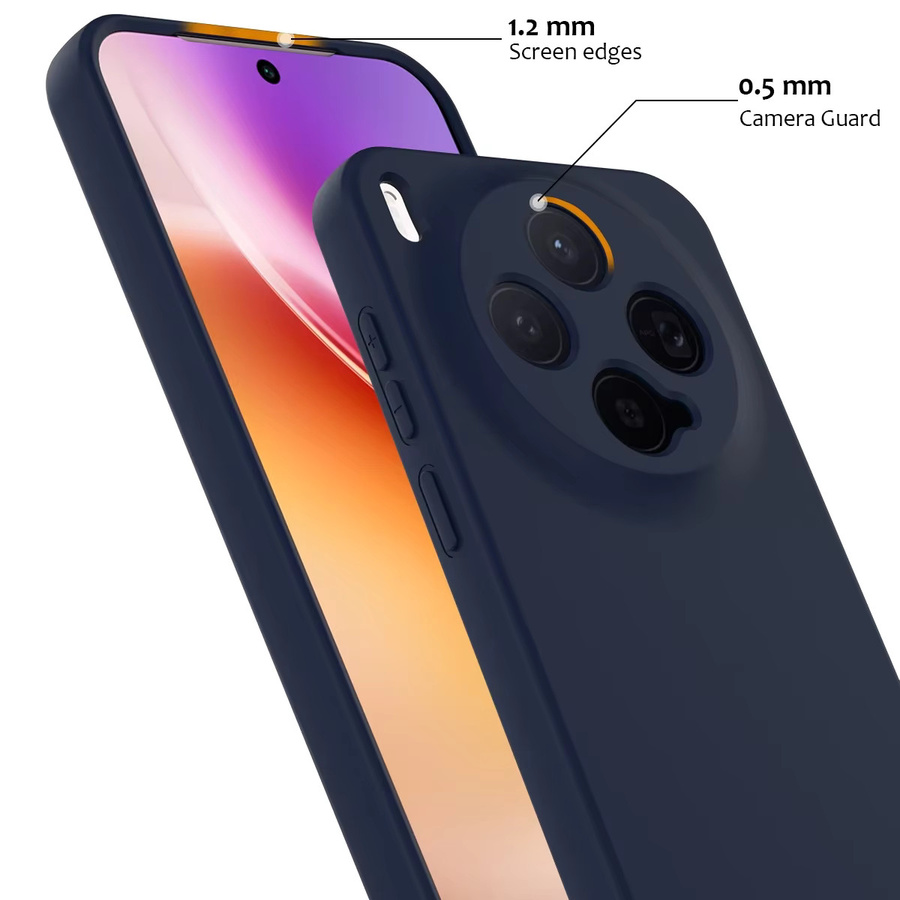 Magnetische Flüssigsilikonhülle für Vivo Smartphones in Rot oder Blau - Bild 5