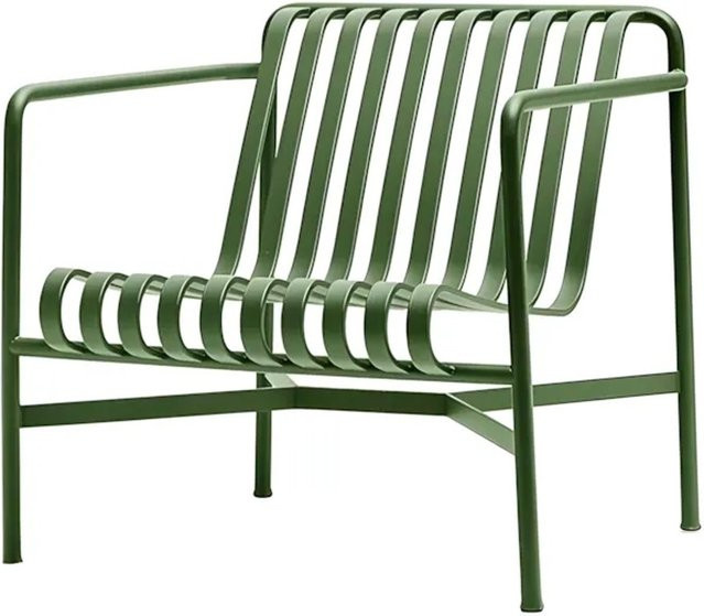 360Home Gartenstuhl aus Metall in Dunkelgrün für Balkon, Terrasse und Garten mit Armlehnen, Höhe: 73 cm - Bild 1