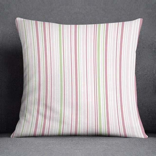 Dekokissenbezug Shunika Chen in Rosa mit Ornamenten, B/H: 18 x 18 cm - Bild 1