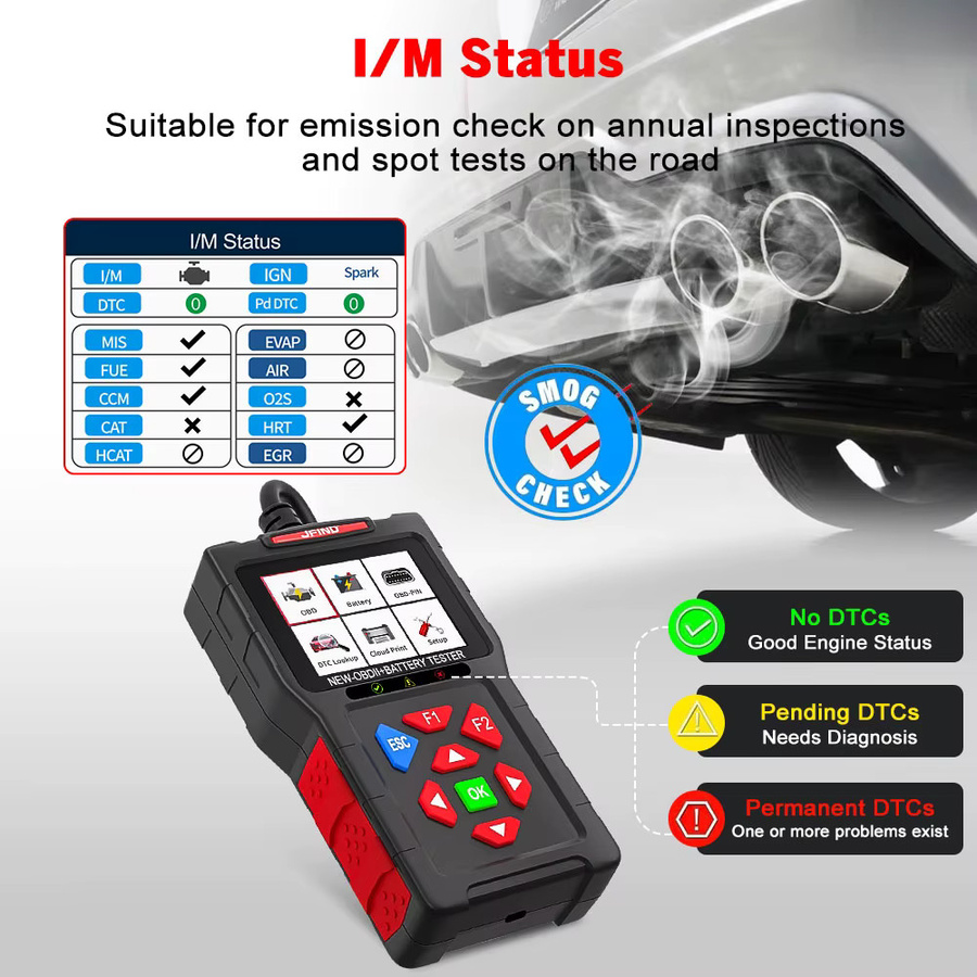 JFIND JF700 Ultra Motorrad-Adapterkabel für Harley Davidson 6-Pin und 4-Pin, 2-in-1 Diagnosewerkzeug zur Batteriezustandsprüfung, Schwarz - Bild 5